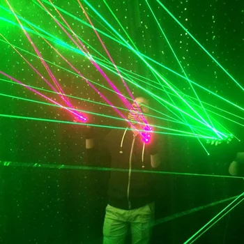1Pc Moški Ženske Sijaj Bangle Rdeče/Zeleno Lasering Svetlobe Rokavice Led Ples Fazi Kažejo, DJ Klub Prop Stranka Grands Dogodek Laser Rokavice