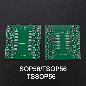 1Pcs QFP TQFP LQFP FQFP 32 - 100 LQFP128/144 TSOP56 SOP56/TSOP56/TSSOP56 SMD Obrnite DIP Adapter PCB Board Pretvornik Ploščo