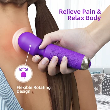 20 Načini Močne Vibracije Nadgrajeno Mini Vibrator Usb Polnjenje Ročni Telo Massager Klitoris in G-Spot, Vibratorji Sex Igrača za Ženske