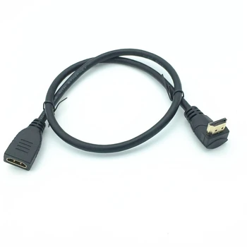 4K*2k 60Hz HD-2,0 v Gor Dol Levo Desno za 90 Stopinj pod Kotom HD Moški Ženski Podaljšanje 3d HDMI je združljiv Kabel HDMI2.0 15 cm-180 cm