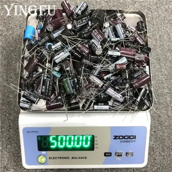 500gram/veliko Mešanih Elektrolitski kondenzator Prodajo Za DIY ljubimec Popravila elektronskih komponent paket Preberite, preden Bi