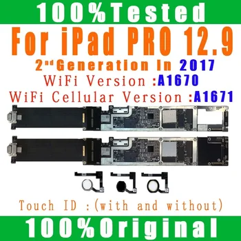 A1670 WIFI Različica A1671 WLAN Mobilnim Za IPad Pro 2017 za 12,9 palčni Motherboard Logiko Plošče Original Z IOS Sistem NE iCloud