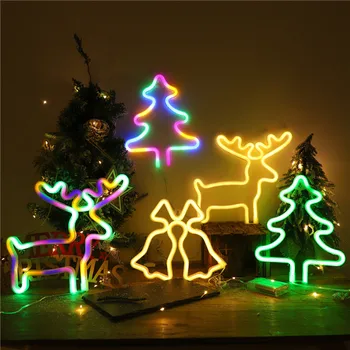 Debelo LED Neon Nočne Luči Prijavite Wall Art Prijavite Noč Lučka za Božič, Darilo za Rojstni dan svate Steni Visi Neonske Svetilke Doma Dekor
