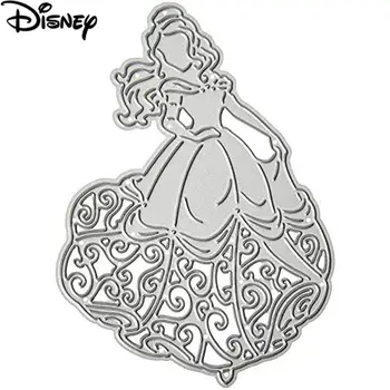 Disney Princesa Belle Rezanje Kovin Matrice Lepotica in Zver Die Kosi Za DIY Scrapbooking, Reliefni Papir, Kartice, zaradi Česar Album