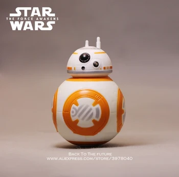 Disney Star Wars BB-8 Zvoka in svetlobe 11 cm Dejanje Slika Držo Anime Dekoracijo Zbirka Figur Igrače model za otroke