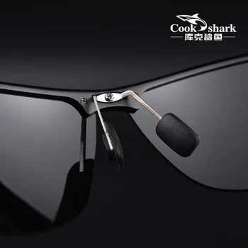 Kuhamo Shark sončna Očala za Moške Posebna Očala za Vožnjo Dan in Noč Sprememba Barve Polarizirana sončna Očala Voznika v Vožnji Ogledalo
