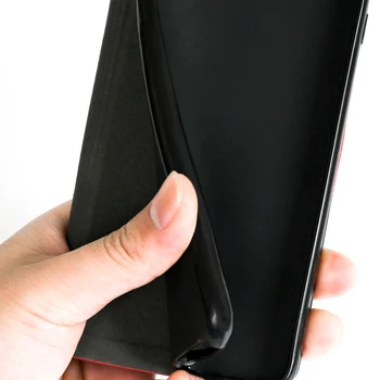 Luksuzni PU Usnjena torbica Za Oukitel C22 Flip Primeru Za Oukitel C22 Telefon Primeru Mehko TPU Silikon Zadnji Pokrovček