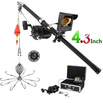 MAOTEWANG Podvodni Ribolov Video Kamero 4.3 Palčni Fishfinder 8 Kos IR LED Luči z Eksplozijo Ribolov Kavelj Ribiško kolesce