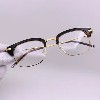 Modni Visoke Kakovosti Kvadratnih Očala za Moške Optičnih Očal Okvir z original Škatlo Luksuzni Očala lahko Prilagodite Objektiv