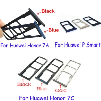 Nadomestni Deli Za Huawei Honor 7A 7C P Pametna Kartica SIM Reža za SD Kartico Pladenj Imetnik Adapter Slot