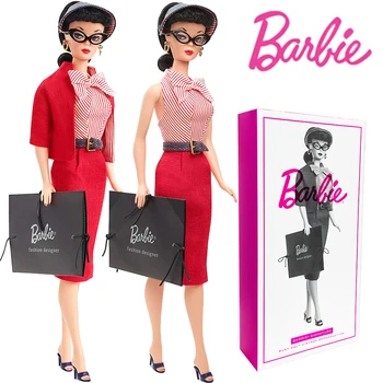 Originele Barbie 33 cm FXF26 Drukke Gal Pop Gold Label Serie Način Urednik ponovno izdajo Zbirke Edition Meisjes Darilo FXF26