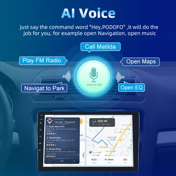 Podofo 2 Din Android Avto Radio Carplay Za VW Volkswagen Jetta 2013-2017 Multimidia Video Predvajalnik DSP Navigacija GPS Stereo