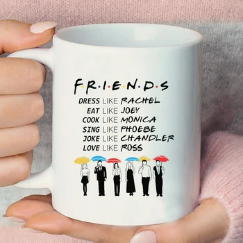 Prijatelji Se Tako Kot Vrč Prijatelji Tv Show, Kava Skodelice Najboljšimi Prijatelji Pivot Kava Pokal Osebnost Okolju Prijazno Vrčkov