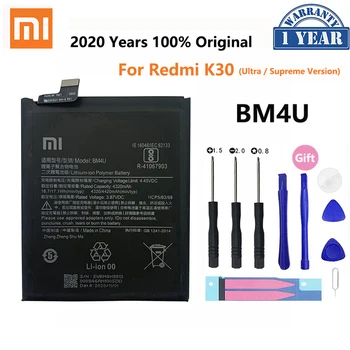 Prvotne XIAO MI BM4P BM4U BM4Q Telefon Baterija Za Xiaomi Redmi K30 Pro K30Pro Vrhovno Različica Poco F2 Pro Baterije Bateria