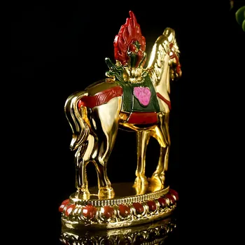 Tantrični Oskrbe Ezoterične Budistični Zlitina Kovine, Zlato Plating Dragocena Konj Dajanje Dekoracijo Obrti