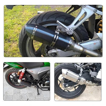Universel 35-51mm Motocikel Za AK Izpušni Glušnik Pobeg Moto Spremeni Za Honda CBR250 CB400 YZF FZ400 Z750 TMAX530