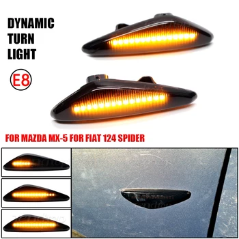 Utripajoča LED Dinamični Vključite Signal Blinker Luč Za Mazda 5 CW 6 GH MX-5 ND RX-8 Avtomobila Strani Marker Luč Za Fiat 124 Spider Abarth