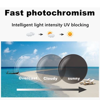 WEARKAPER Smart Postopno Sonce Photochromic Multifokalna Branje Očala za blizu in daleč Večfunkcijsko očala Bifocal Očala 1.0-3