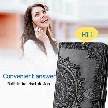 Za Samsung Galaxy Ž Krat 3 5G 3D Mandala Usnjena torbica Luksuzni Kože Shockproof Caed Reže Denarnice knjiga Za Ž Krat 2 5 G Pokrov