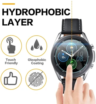 Zaščitna folija 41mm Zaščitnik Zaslon Smart Watch Protector For Samsung Galaxy Watch 3 45 mm Kaljeno Steklo Oprema