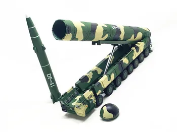 Zlitine vojaške medcelinskih raket Dongfeng 41 modela avtomobila,1:82 visoko simulacije vojaški izstrelki avto igrača,brezplačna dostava